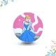 Handmade Pine Wood Cinderella Sitting Knob for Kids Furniture